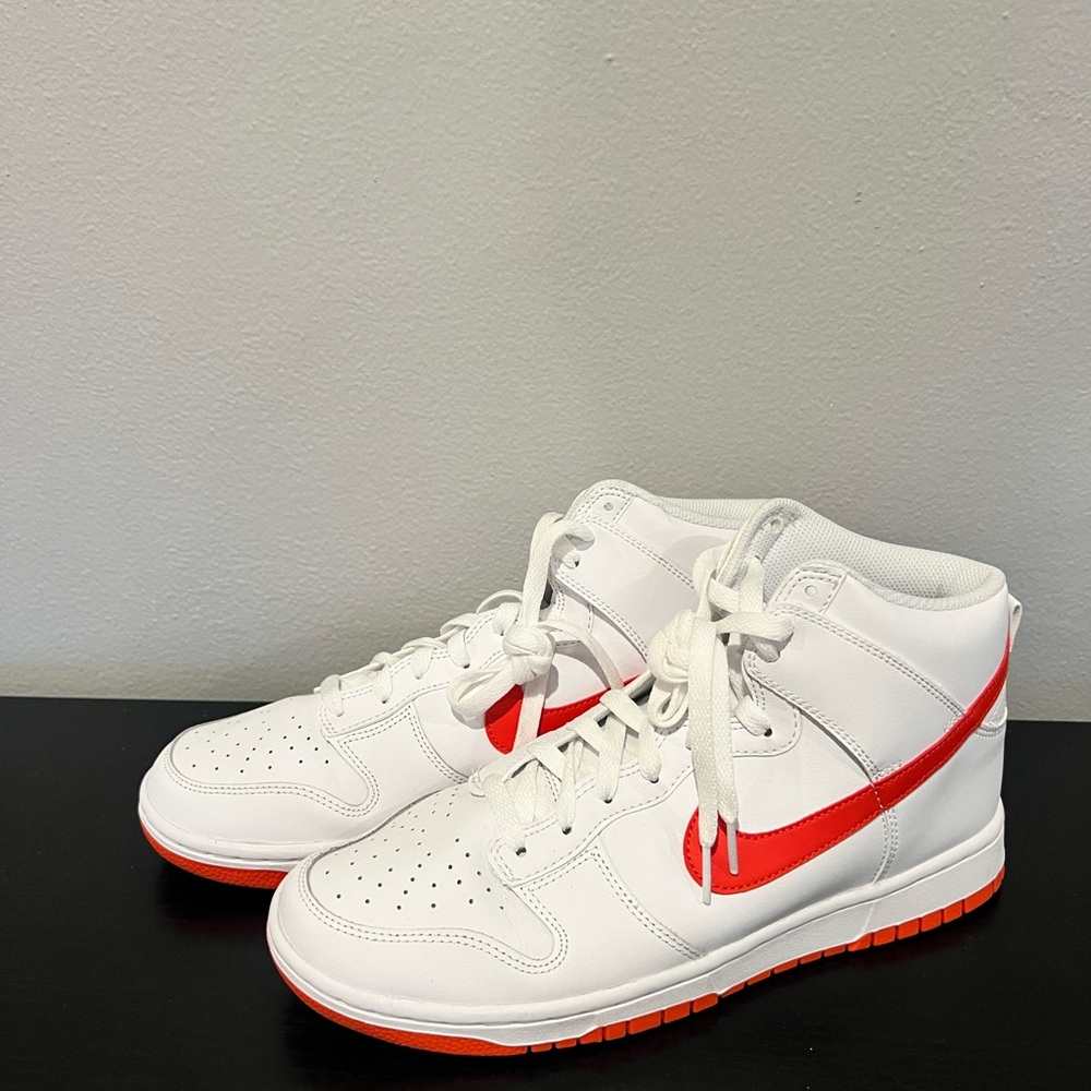 Nike Dunk High Retro White Picante Red men’s size 9.5